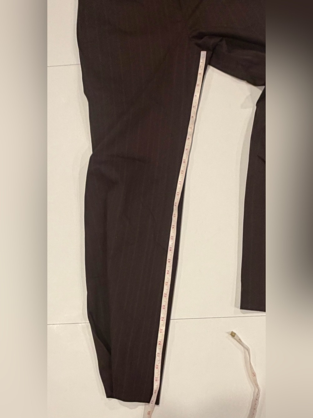 NWT Ann Taylor "Margo" Brown Pinstripe 2-Piece Pant Suit Set - Size 8 - Picture 12 of 14